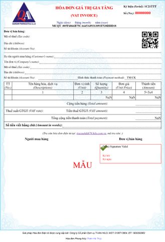  Thiên Hà Thủy - Hóa đơn điện tử ngũ hành Hilo Invoice - HIN 300 - HIN 500 - HIN 1000 - HIN 5000 - HIN 10000 