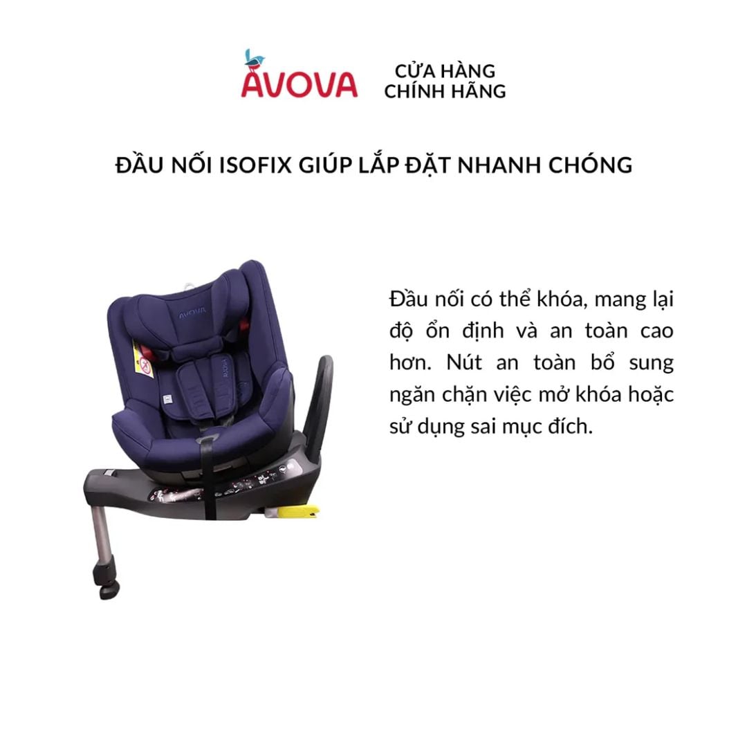  Ghế Ngồi Ô Tô Cho Bé Avova Swan-Fix I-Size 