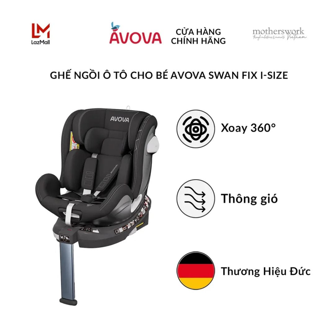  Ghế Ngồi Ô Tô Cho Bé Avova Swan-Fix I-Size 