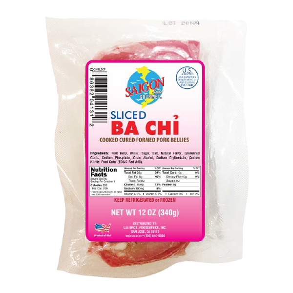  Ba Chỉ Thắt Lát - Cooked Cured Formed Pork Bellies 