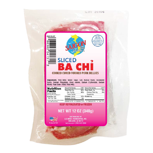  Ba Chỉ Thắt Lát - Cooked Cured Formed Pork Bellies 