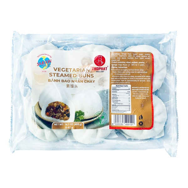  Bánh Bao Nhân Chay - Vegetarian Steamed Buns 