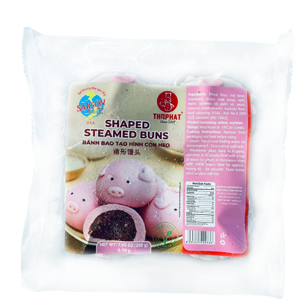  Bánh Bao Tạo Hình Con Heo - Shaped Steamed Buns 