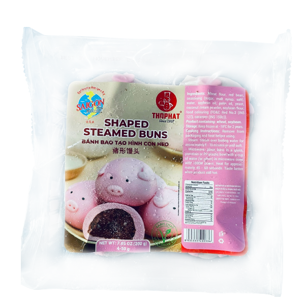  Bánh Bao Tạo Hình Con Heo - Shaped Steamed Buns 