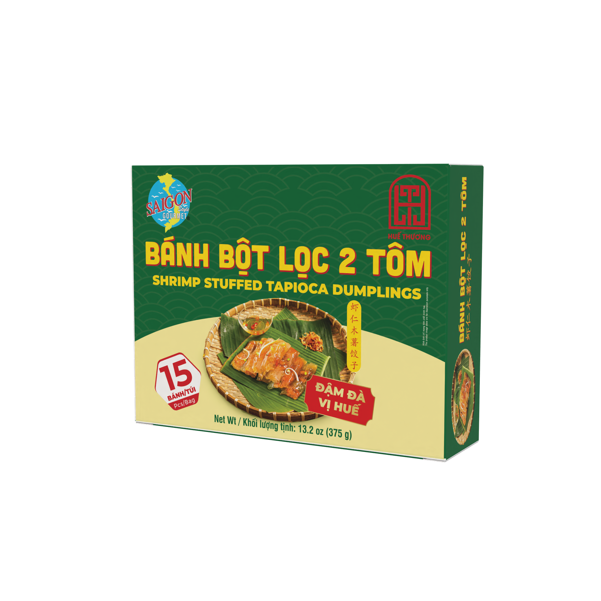 Bánh Bột Lọc 2 Tôm - Shrimp Stuffed Tapico Dumplings 