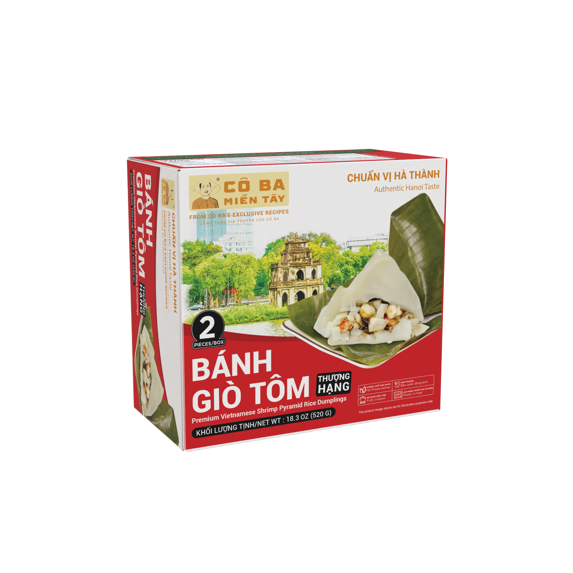  Bánh Giò Tôm - Premium Vietnamese Shrimp Pyramid Rice Dumplings 