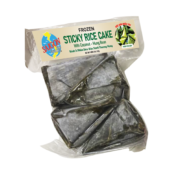  Bánh Ít Nhân Dừa Đậu Xanh Thượng Hạng - Frozen Sticky Rice Cake with Coconut & Mung Bean 