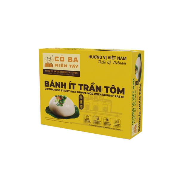  Bánh Ít Trần Tôm - Vietnamese Sticky Rice Dumplings with Shrimp Paste 