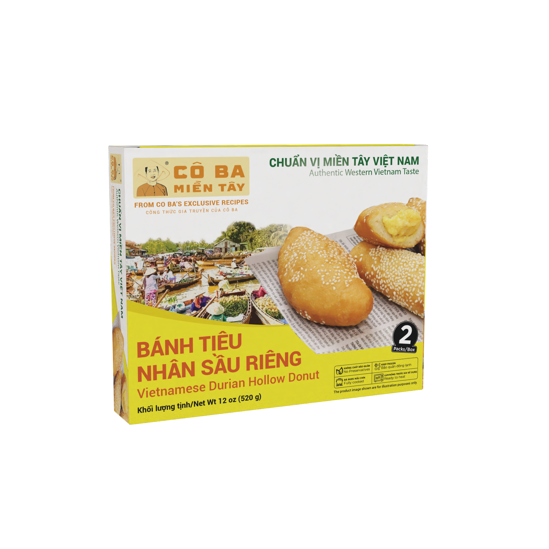  Bánh Tiêu Nhân Sầu Riêng - Vietnamse Durian Hollow Donut 