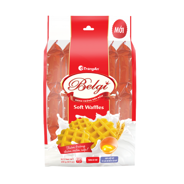  Bánh Trứng Sữa Mềm Belgi - Soft Waffles 