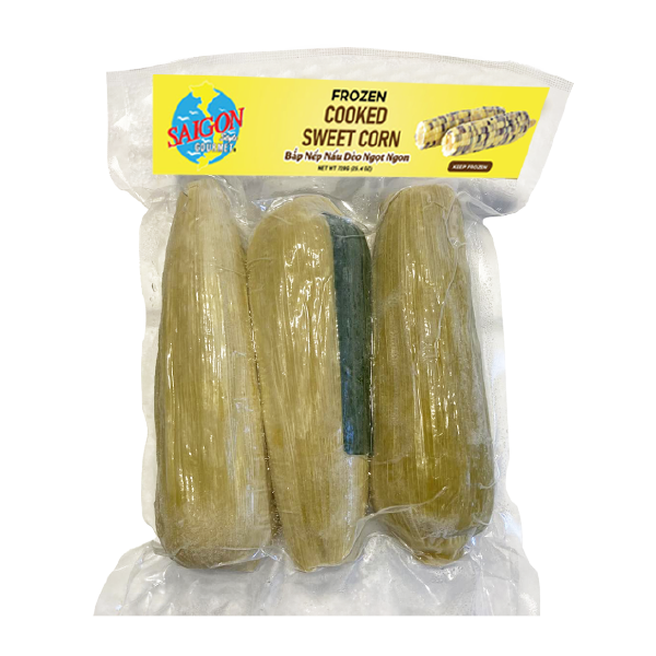  Bắp Nếp Nấu Dẻo Ngọt, Ngon - Frozen Cooked Sweet Corn 