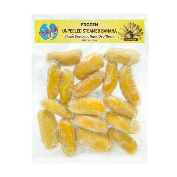  Chuối Sáp Luộc Ngọt Dẻo Thơm - Frozen Unpeeled Steamed Banana 