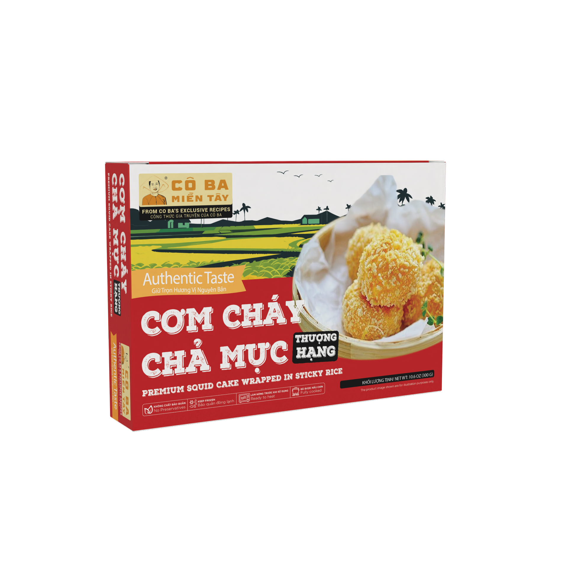  Cơm Cháy Chả Mực Thượng Hạng - Premium Squid Cake Wrapped In Sticky Rice 