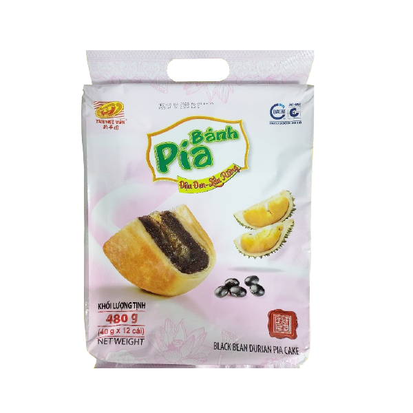  Bánh Pía Đậu Đen Sầu Riêng Tân Huê Viên - Black Bean Durian Pia Cake 