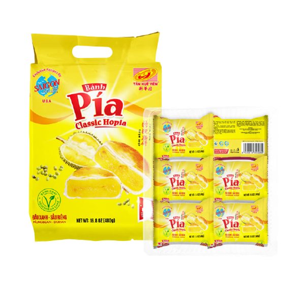  Bánh Pía Sầu Riêng Truyền Thống Tân Huê Viên - Durian Mung Bean Pia Cake 