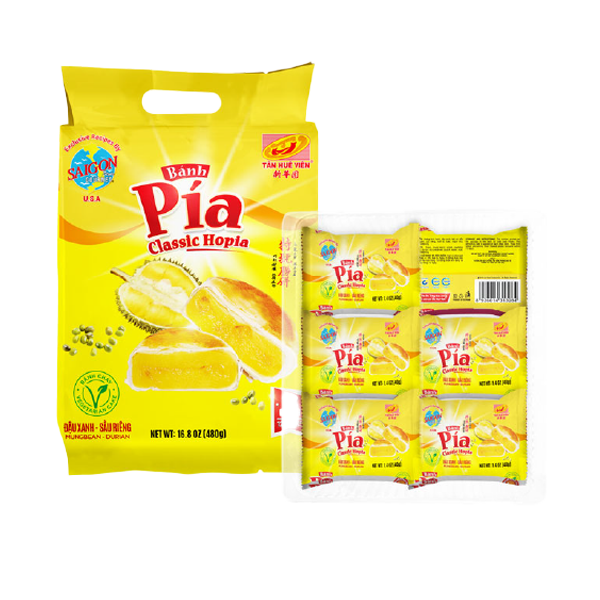  Bánh Pía Sầu Riêng Truyền Thống Tân Huê Viên - Durian Mung Bean Pia Cake 