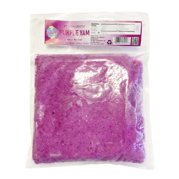  Khoai Mỡ Bào - Frozen Grated Purple Yam 