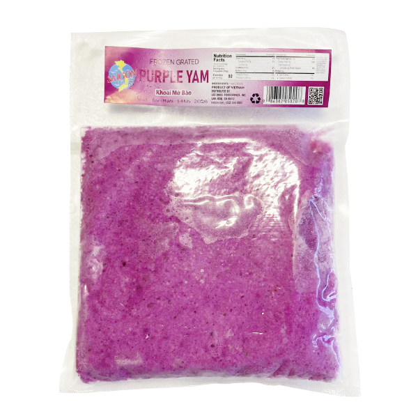 Khoai Mỡ Bào - Frozen Grated Purple Yam 