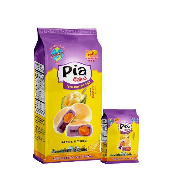  Bánh Pía Khoai Môn Sầu Riêng Trứng Muối - Taro Durian Pia Cake with Egg 