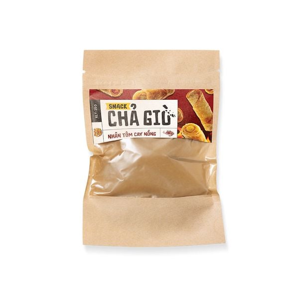  SNACK CHẢ GIÒ TÔM CAY NỒNG 25G 
