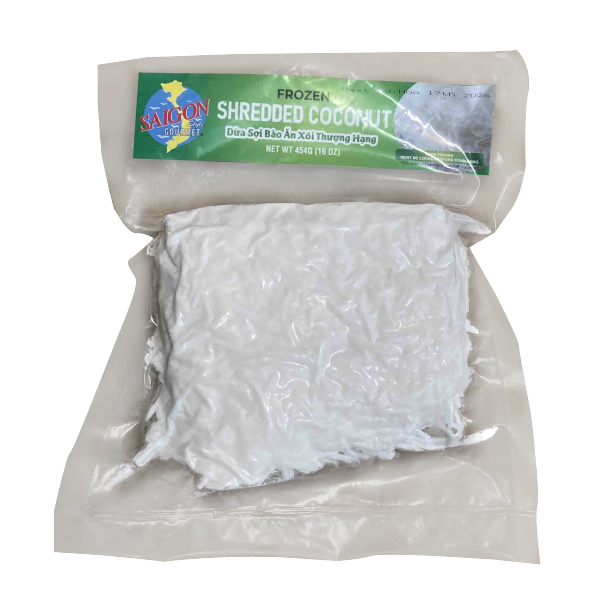  Dừa Sợi Bào Ăn Xôi Thượng Hạng - Frozen Shreeded Coconut 