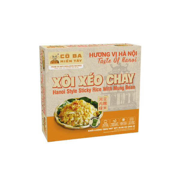  Xôi Xéo Chay - Hanoi Style Sticky Rice With Mung Bean 