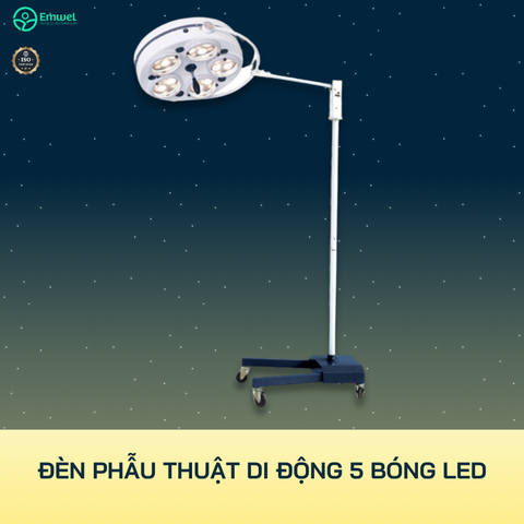 Đèn phẫu thuật di động 5 bóng Led KL05.III