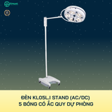 Đèn phẫu thuật di động 5 bóng kèm ắc quy dự phòng (KL05L.I stand (AC/DC))