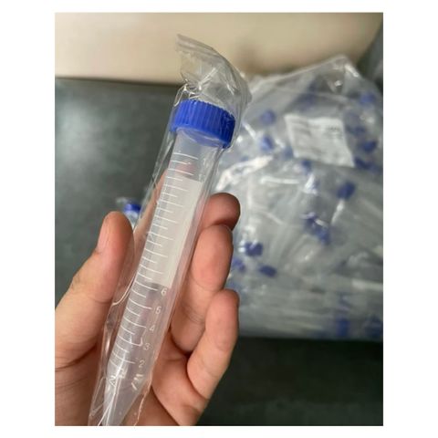 Com Bo 50 Ống Falcon 15ml - Ống Ly Tâm 15ml Nắp Vặn, Đáy Nhọn Tiệt Trùng Từng Cái