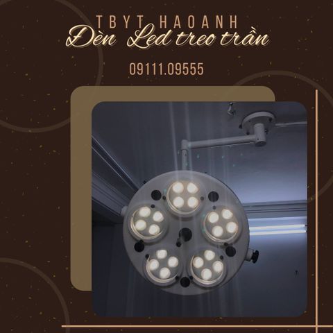 Đèn phẫu thuật Đèn Mổ treo trần 5 bóng LED
