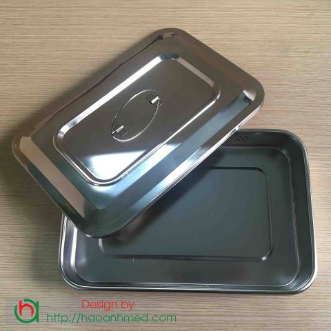 Hộp Hấp dụng cụ y tế Inox Chữ Nhật Có Lỗ, Có quai sách tiện lợi [Chất Lượng, Giá Rẻ]