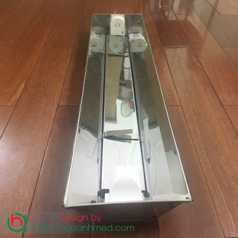 COMBO Máng + Bóng UV 1m2 - Đèn Cực Tím Đèn UV Đèn Diệt Khuẩn Không Khí (Máng inox)