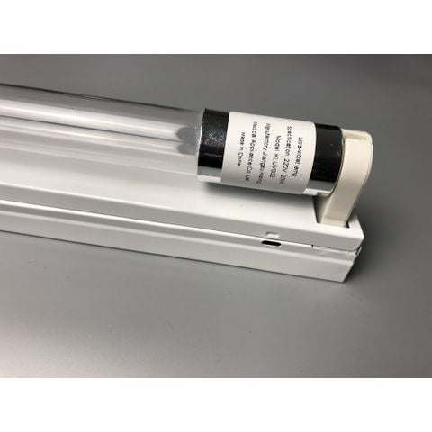 Combo Bóng Đèn Diệt Khuẩn Bóng Đèn Tiệt Trùng Tia Cực Tím Thạch Anh UVC 60cm (Máng Trắng)