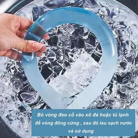Vòng làm mát phòng chống say nắng mùa hè, làm mát PCM ngoài trời di động treo cổ Vòng đeo cổ băng NHẬT BẢN