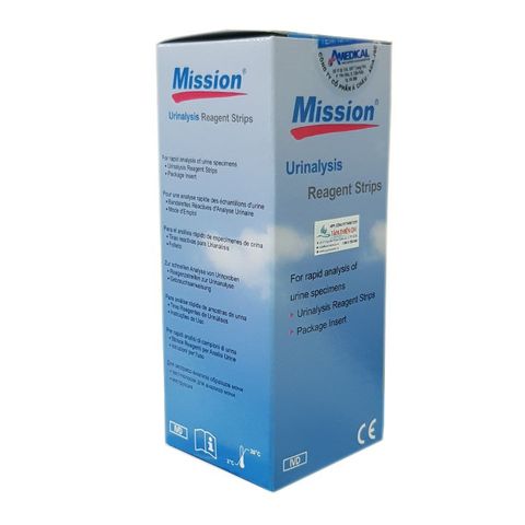 (Tbyt Hào Anh)[Hộp 100 test] Que Thử Nước Tiểu ACON Mission 10 Thông Số - Giá rẻ