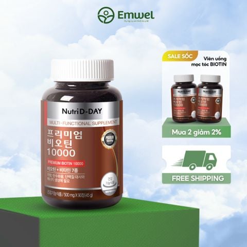 Viên Uống Biotin Mọc Tóc, Viên Uống Collagen Biotin Giúp Tóc Chắc Khoẻ Hộp 90 Viên