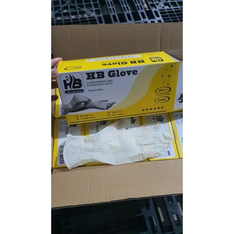 Hộp ( 50 đôi) Găng cao su Tay y tế Latex không bột, có bột - HB Glove  (Phòng khám,spa, thẩm mỹ viện, xăm,..)