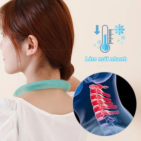 Vòng làm mát phòng chống say nắng mùa hè, làm mát PCM ngoài trời di động treo cổ Vòng đeo cổ băng NHẬT BẢN