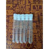 10 Ống nghiệm nhựa 5ml PS trắng trong có nắp không nhãn túi 10 cái TTC