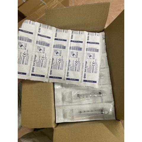 Bơm xoắn 3ml BD,Hàng nhập khẩu hộp 100 cái