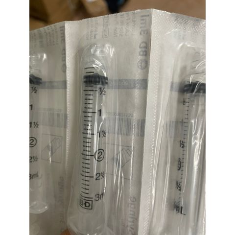 Bơm xoắn 3ml BD,Hàng nhập khẩu hộp 100 cái