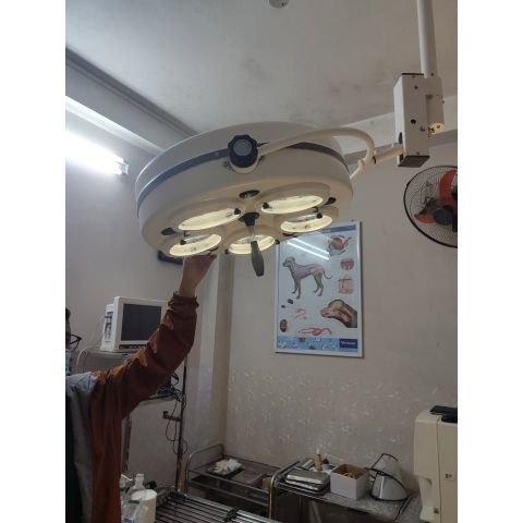 Đèn Mổ Đèn Phẫu Thuật Treo Trần 4 Bóng LED , 5 Bóng LED