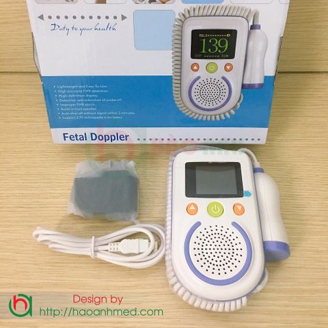 (Tbyt Hào Anh)Máy đo tim thai FETAL DOPPLER cầm tay tại nhà chính hãng, giá rẻ số 1 Việt Nam