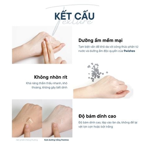 Kem Dưỡng Da 9wishes Hỗ Trợ Làm Trắng Da, Kem Dưỡng Trắng 9Wishes Hàn Quốc Dung Tích 50ml