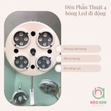 Đèn Led Phẫu Thuật Tiểu Phẫu chuyên dụng 4 Bóng Led Keling