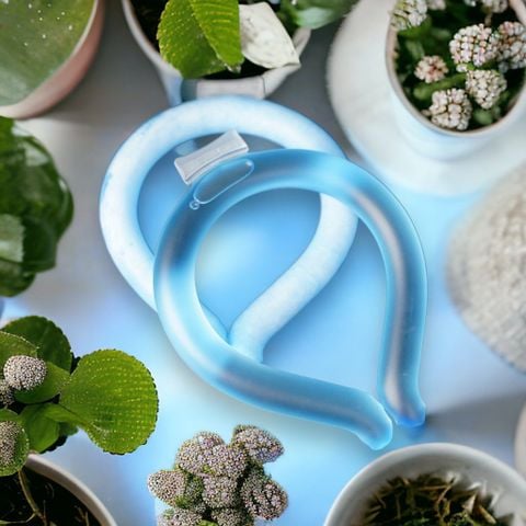 Vòng làm mát phòng chống say nắng mùa hè, làm mát PCM ngoài trời di động treo cổ Vòng đeo cổ băng NHẬT BẢN