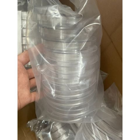Đĩa Petri nhựa tiệt trùng 90x15 mm ( túi 10 cái)