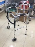 (Tbyt Hào Anh)Khung Tập Đi Inox Có Bánh Xe - Tăng Giảm Chiều Cao - Gấp Gọn, không trơn trượt - Hàng Lucky chính hãng