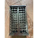 Giá inox đựng ống nghiệm