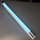 Combo Bóng Đèn Diệt Khuẩn Bóng Đèn Tiệt Trùng Tia Cực Tím Thạch Anh UVC 60cm (Máng Trắng)